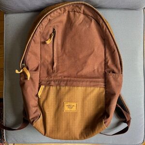 Timberland Two-Tone Brown Canvas Backpack